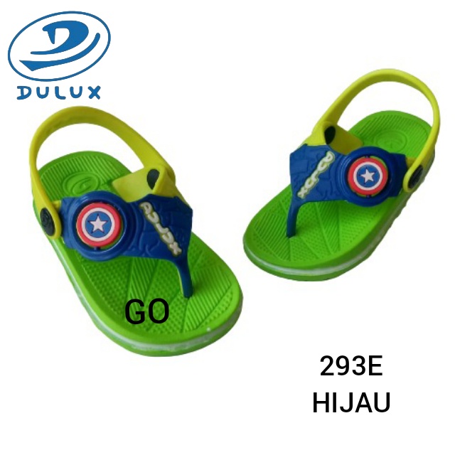 gos DULUX 293E A Sandal Jepit Bayi Balita Jepit Anak Laki Laki Karakter Captain America