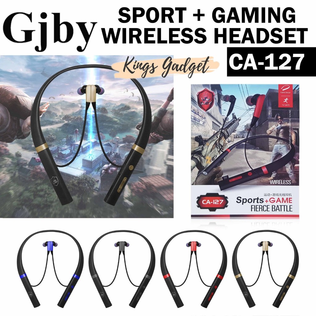 EARPHONE SPORT WIRELESS HEADPHONE GAMING GJBY CA-127