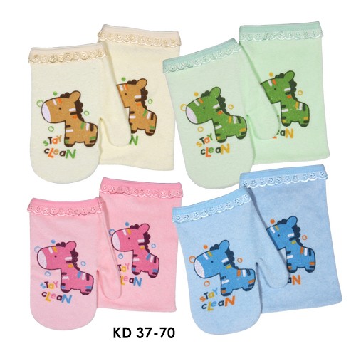 Kiddy Washlap Handuk Bayi Jari &amp; Kotak isi 2 KD37-70