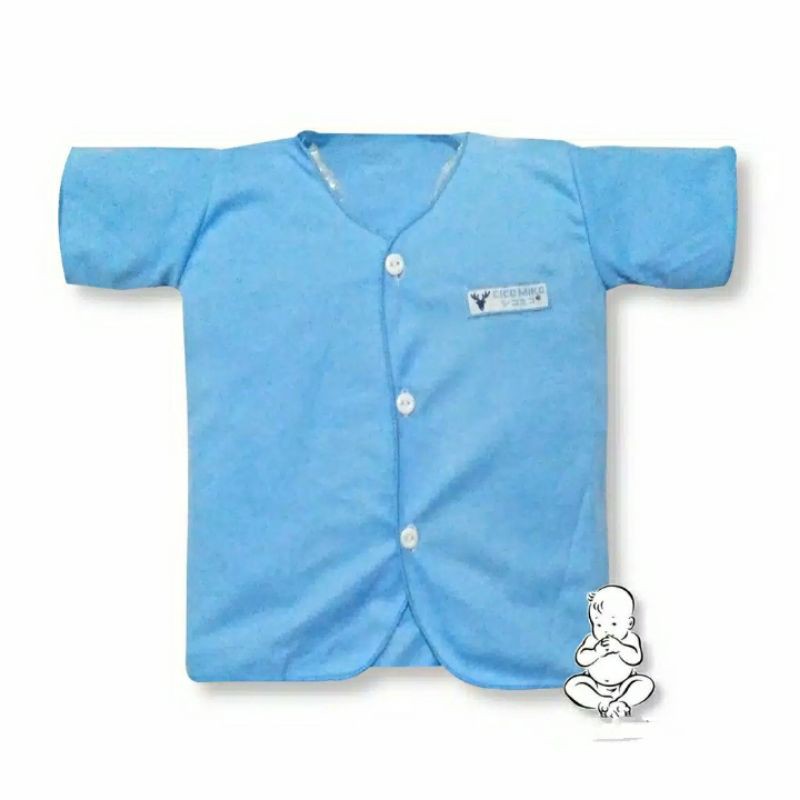 6pcs Baju bayi pendek newborn polos Jepang / Baju pendek newborn CICO MIKO