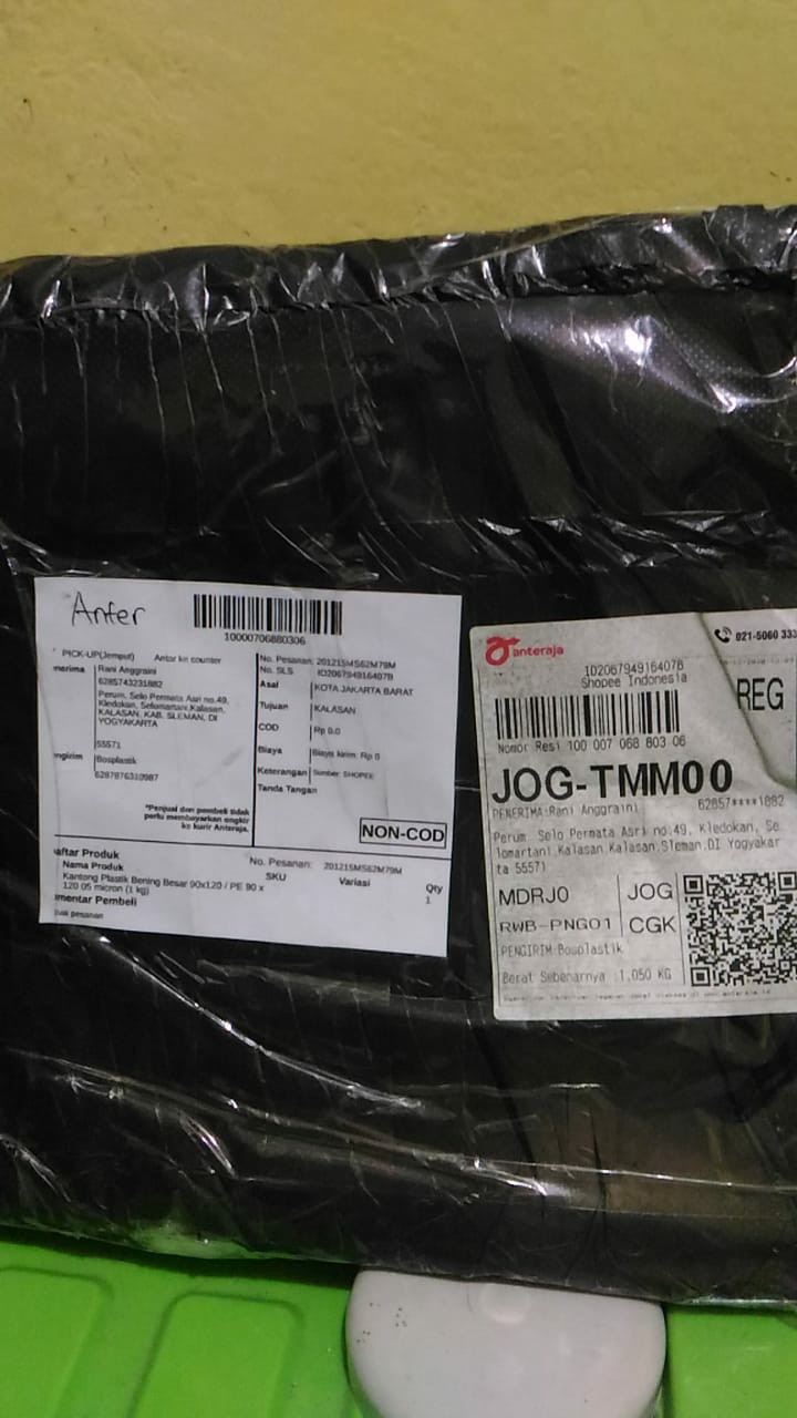 Kantong Plastik Bening Besar 90x120 / Pe 90 X 120 05 Micron (1 Kg)