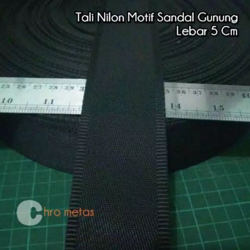 Tali Webbing Strap Nilon Nylon Motif Sandal Gunung Lebar 5 Cm - NG50