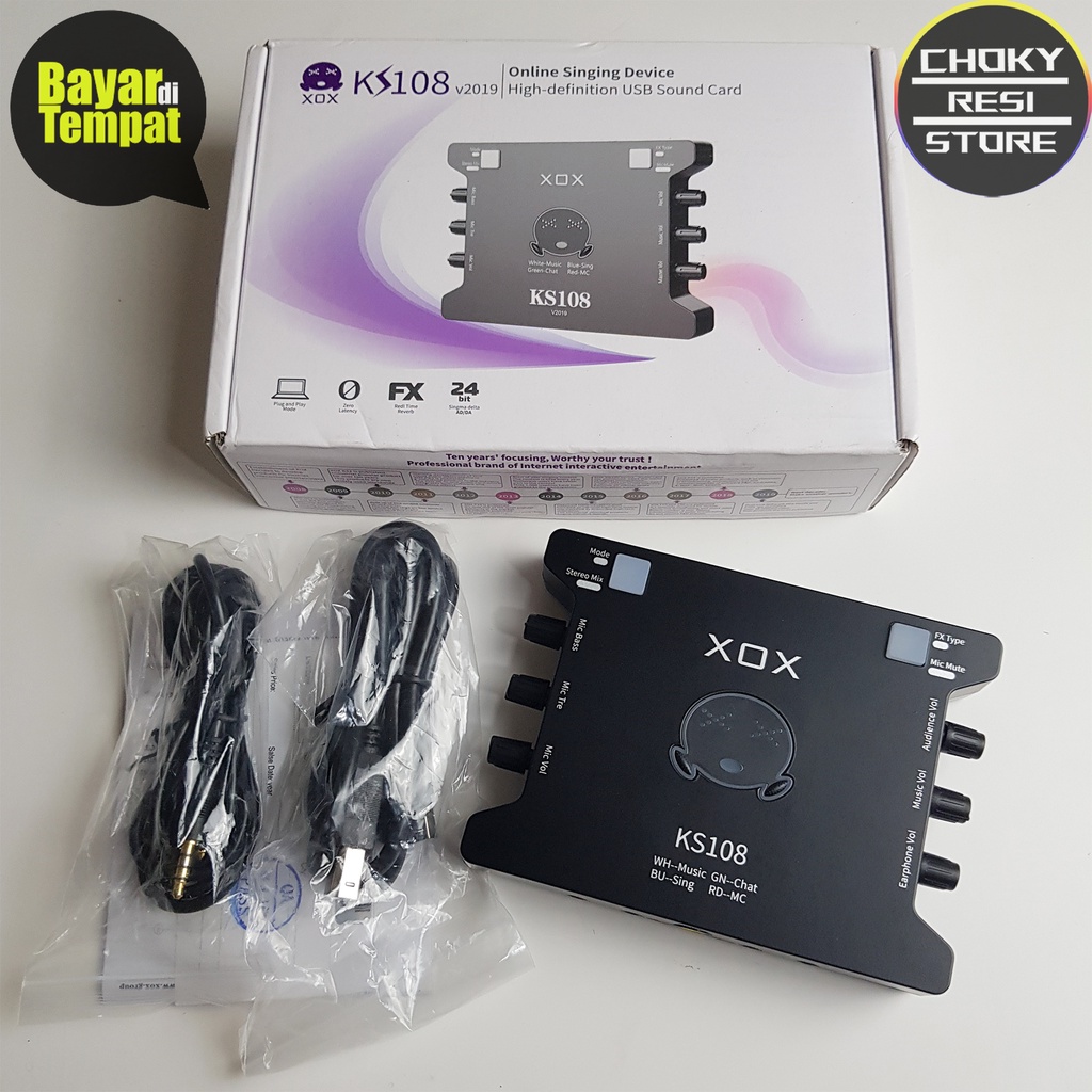 Soundcard XOX KS108 Audio Interface USB External Bukan KS10