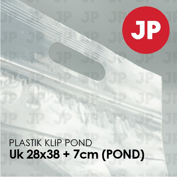 Plastik Klip Pond Oval Bening 28x38 +7(POND) (isi 100 lembar)