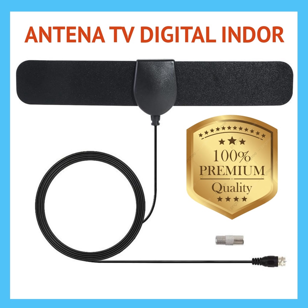 Antena Tv Digital Indoor Set Top Box Antena Dalam Ruangan Connector Antena TV Jernih