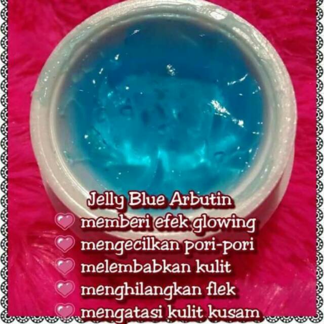 Cream jelly arburtin blue