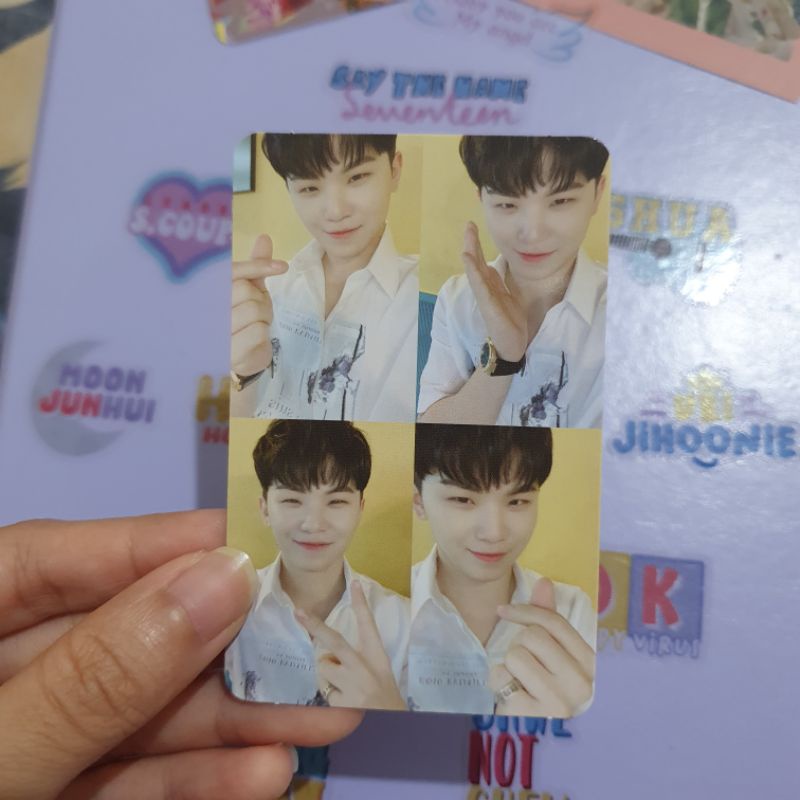 PC photocard seventeen henggarae net grid woozi