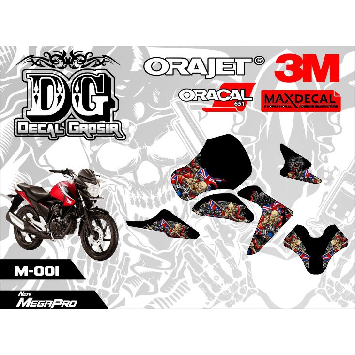 decal stiker megapro new