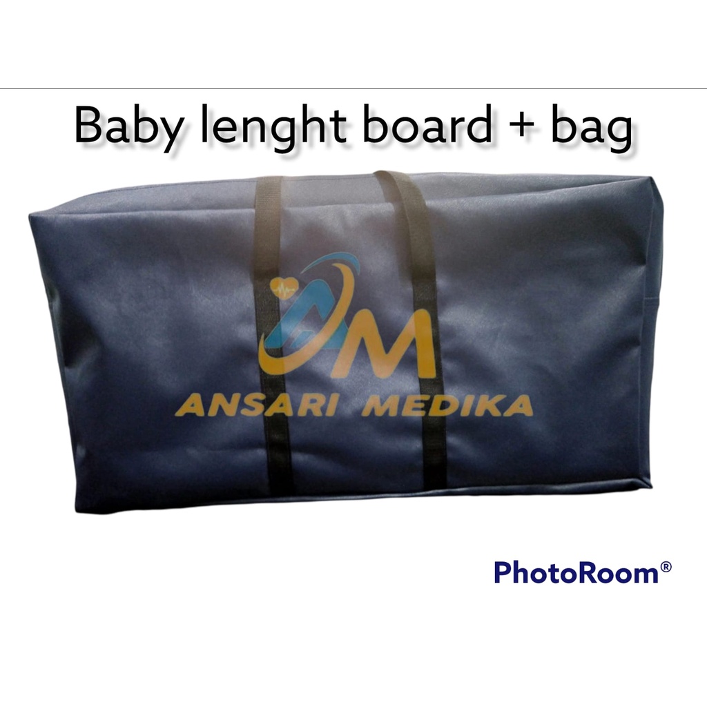 BABY LENGHT BOARD PLUS TAS AKRILIK PENGUKUR PANJANG BADAN BAYI AKRILIK INFANTOMETER ABS LOKAL