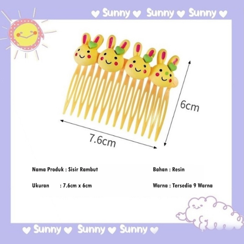 1SET 3PCS JEPIT RAMBUT ANAK PEREMPUAN JEPIT RAMBUT SISIR HAIRPIN MOTIF LUCU AKSESORIS RAMBUT ANAK IMPORT AK42