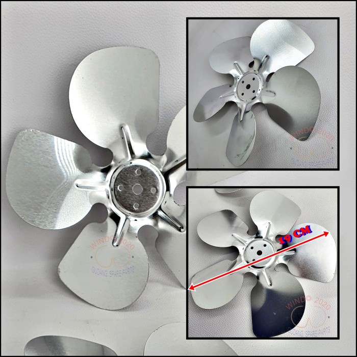 DAUN KIPAS FAN | FAN KIPAS ALUMUNIUM 19 cm | BLADE CONDENSOR 10watt | FAN CONDENSOR