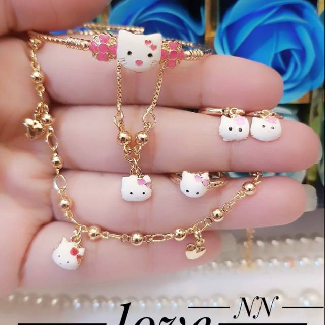 Xuping set prrhiasan anak lapis emas 24k 2808f