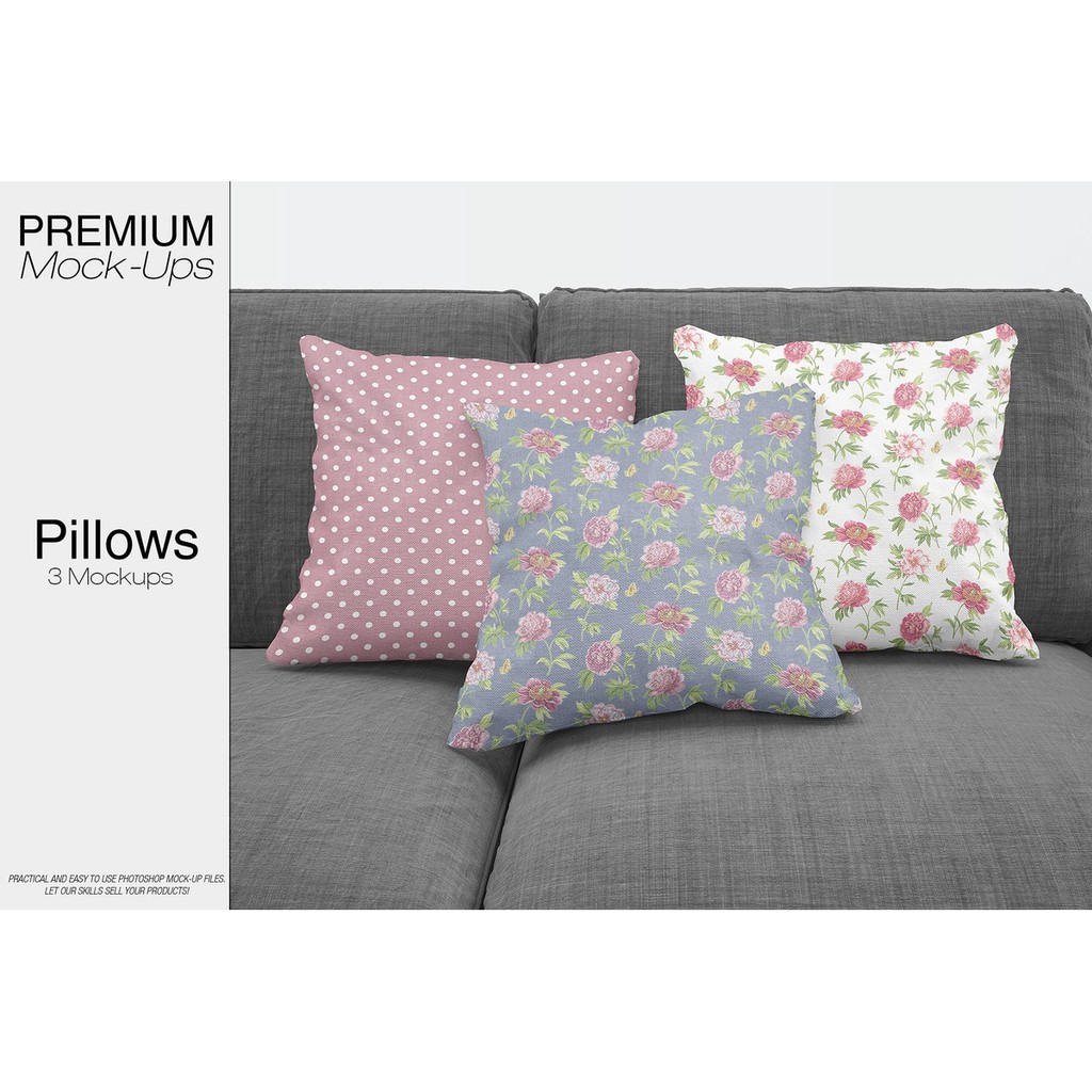 Pillow Mockups - Adobe Photoshop