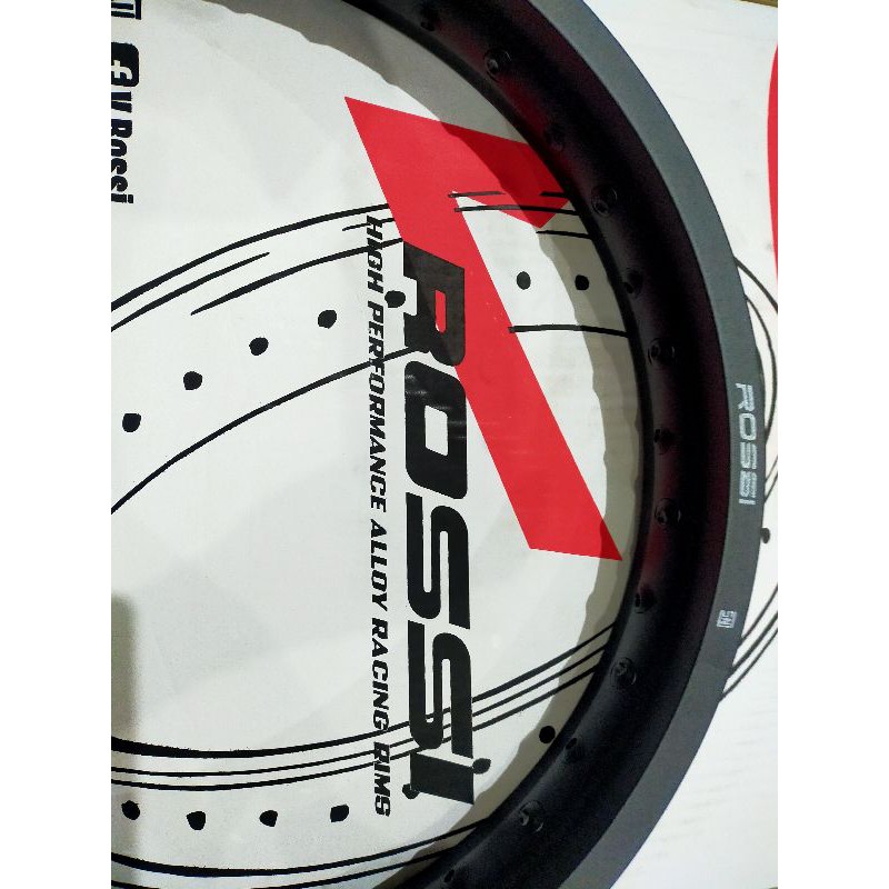 ROSSI RIM VELG WM KOTAK 215 250 RING 18 HITAMDOP