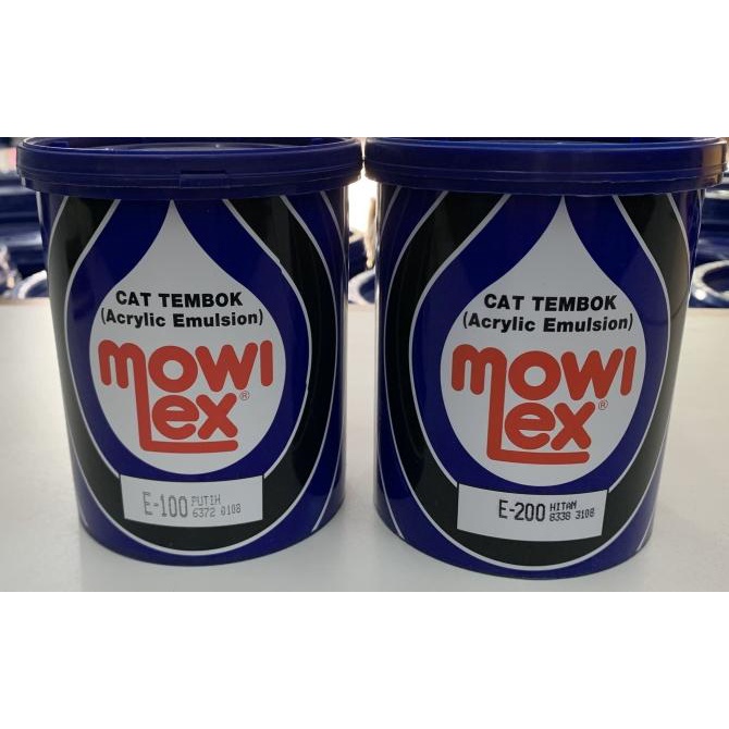 Cat Tembok Interior Mowilex Emulsion Hitam & Putih 1Kg