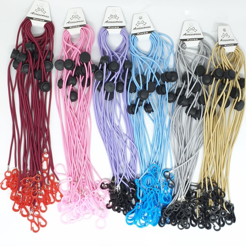 Tali masker kalung masker warna