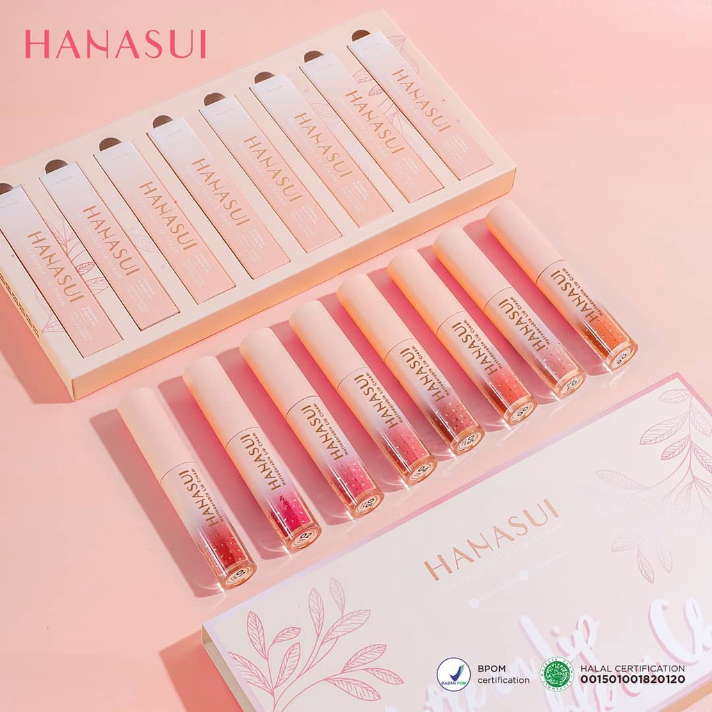 ❤ RATU ❤ Hanasui Boba Lipcream Mattedorable | Lip Cream Blush On Lip &amp; Cheek | Lip Stain Liptint (✔️BPOM)