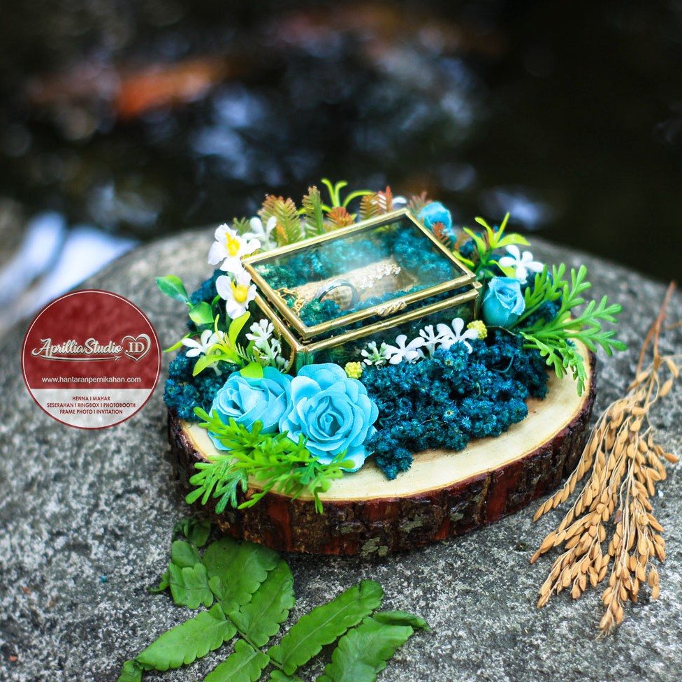 Kotak Perhiasan | Kotak Cincin | Perpans Rustic Green - 02