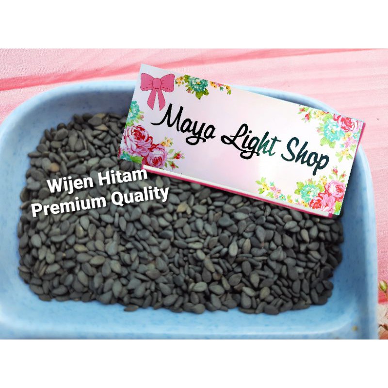 Biji wijen putih wijen hitam 50gr 100gr sesame seed organic premium quality termurah halal white black seed