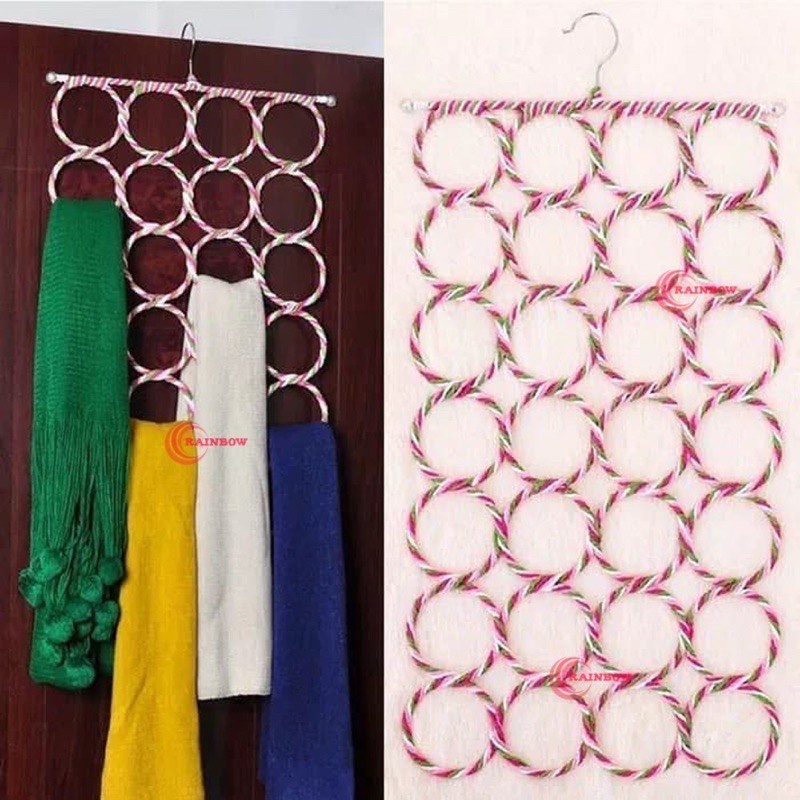 Hanger Syal dan Hijab Organizer 28 Ring