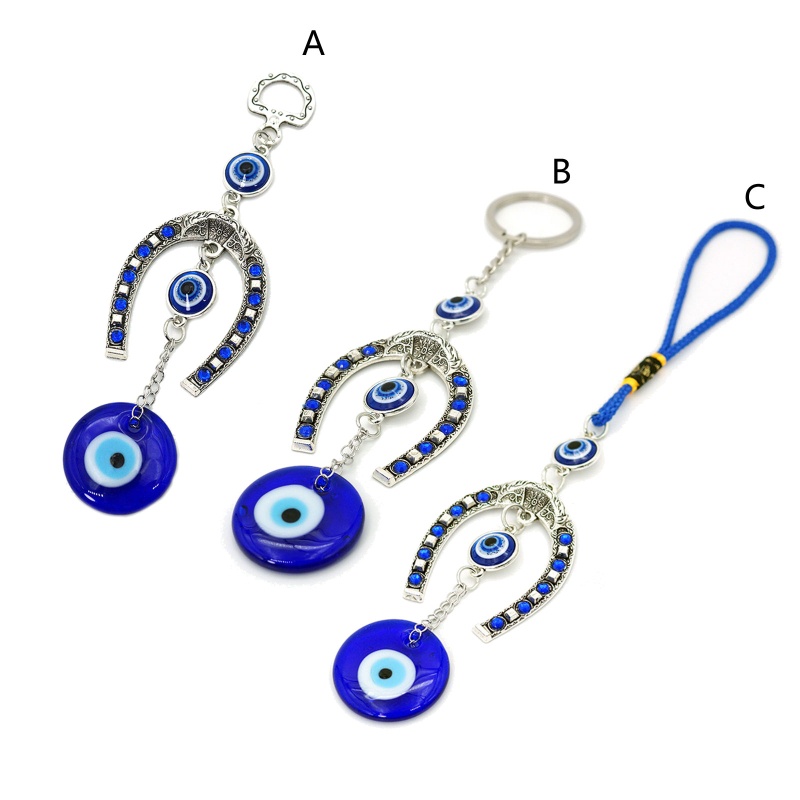 Siy for Evil Eye Bead Hiasan Dinding Liontin Keyring Rumah Untuk Perlindungan Pesona Dinding De