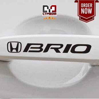 Stiker Handle Pintu Mobil Logo Honda Brio - Car Decal Sticker BERKUALITAS