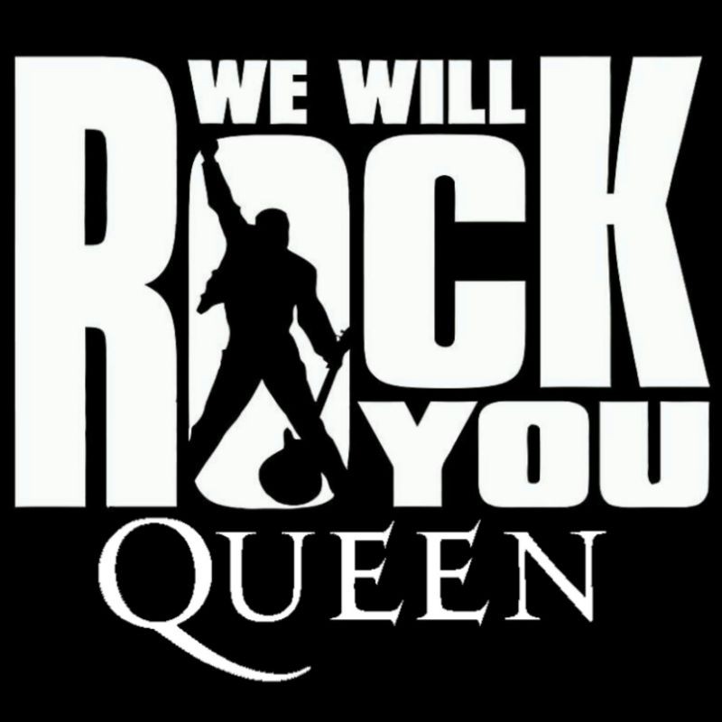 Cutting stiker Queen We Will Rock You Band