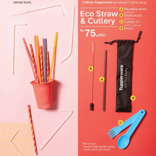 Eco straw & cutlery