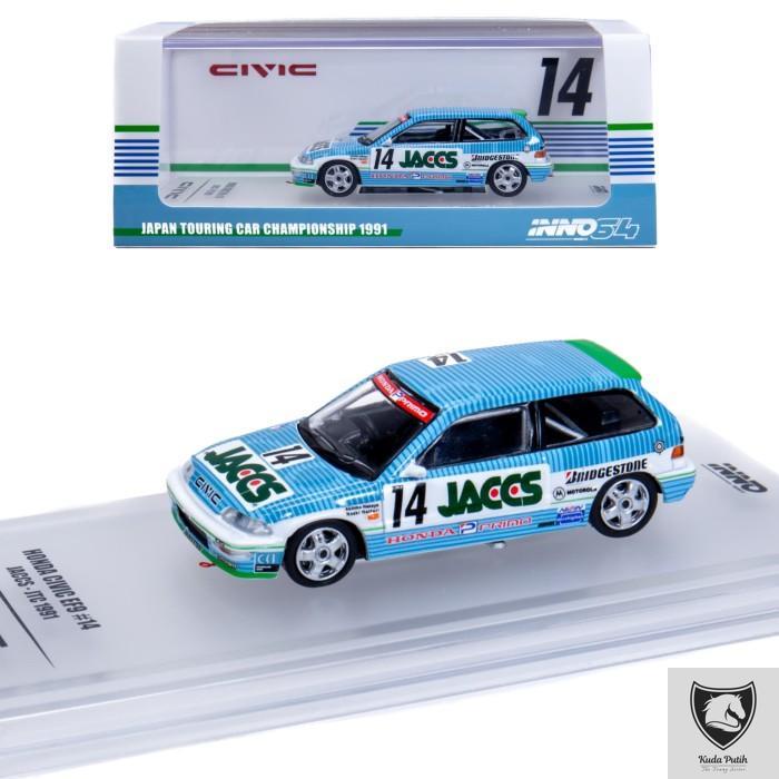 Inno 1/64 Honda Civic Ef9 Gra #14 Jaccs Jtc 1991 By Eastern