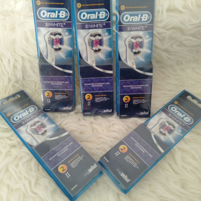 Oral B 3D white toothbrush head/ kepala sikat gigi oral B 3D white HARGA per 1pieces