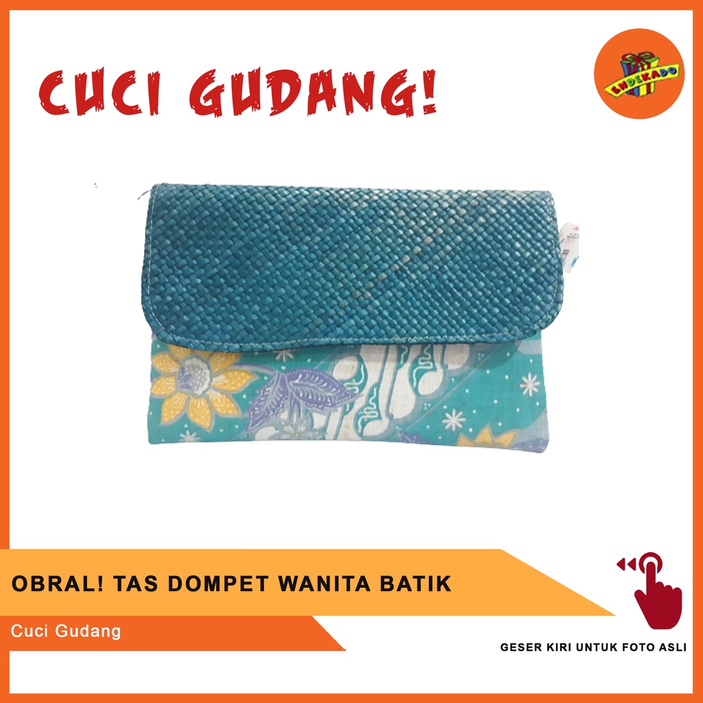 OBRAL! TAS DOMPET WANITA BATIK MAKASSAR - Cuci Gudang