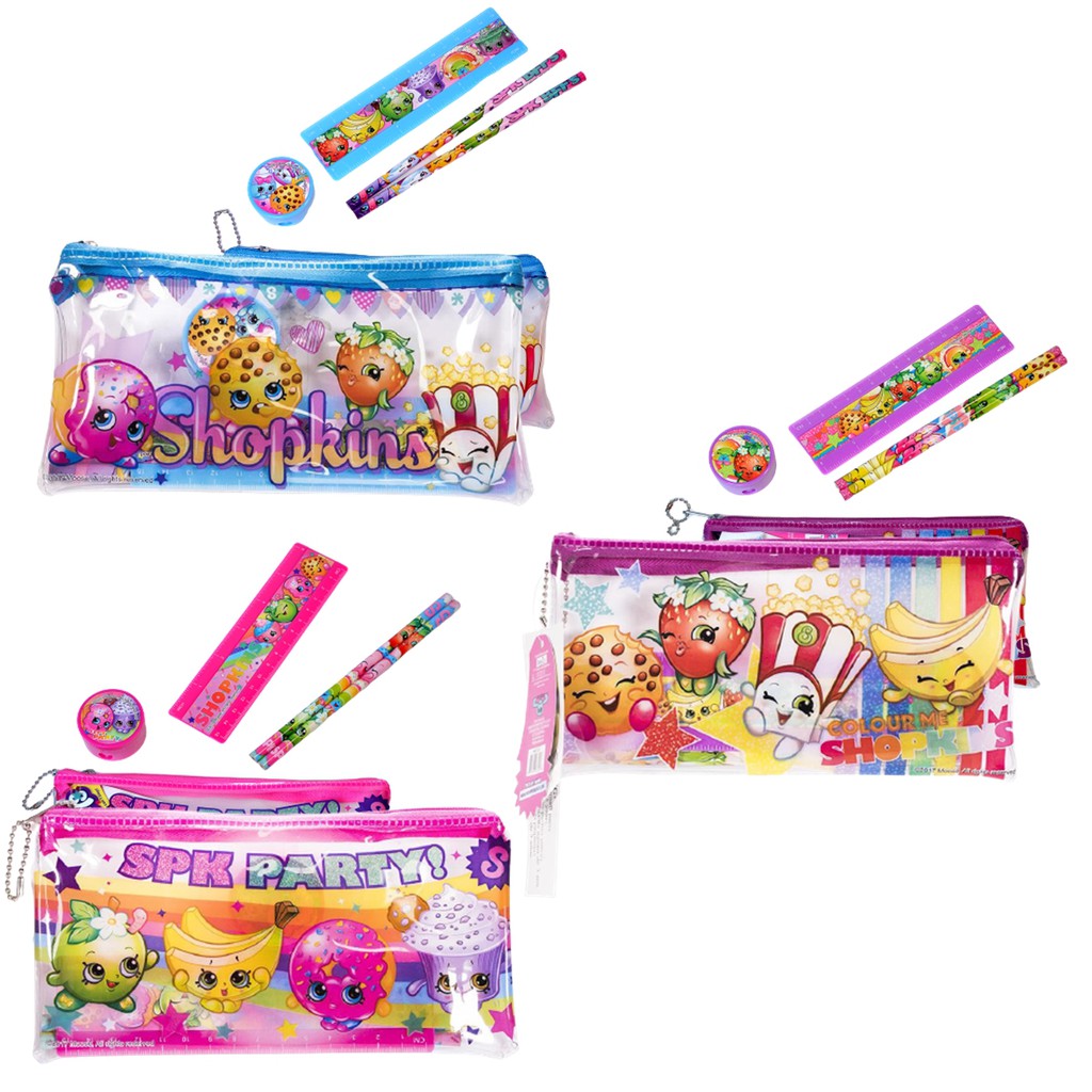

Alat Tulis Anak Sekolah Karakter Shopkins Stationary Set II Original