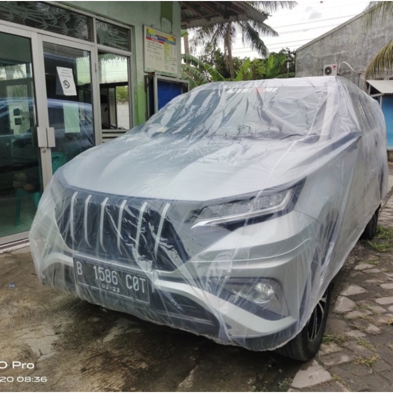 COVER MOBIL TRANSPARAN TEBAL 100 MIKRON INNOVA REBORN ZENIX NEW TERIOS TUTUP MOBIL XPANDER APV TRANSPARAN WATERPROOF