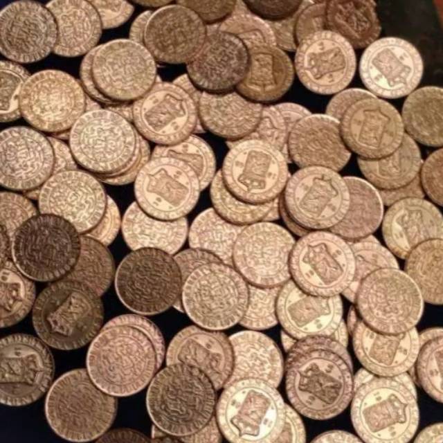 KOIN 1/2 CENT NEDERLAND INDIE TAHUN 1945