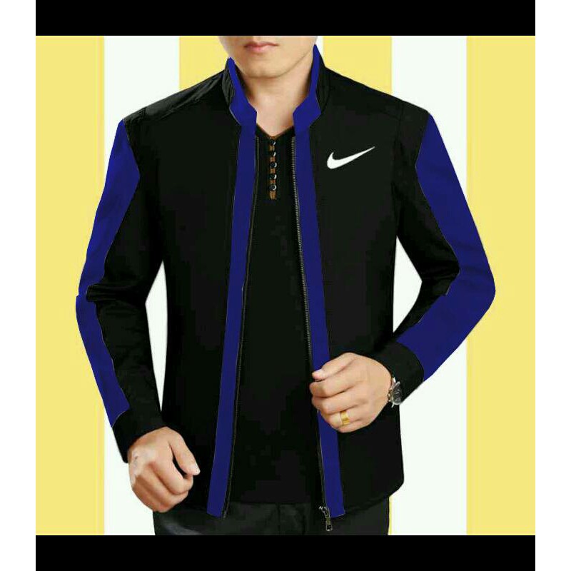 Jaket Outwear  Nike Combo Hitam Biru