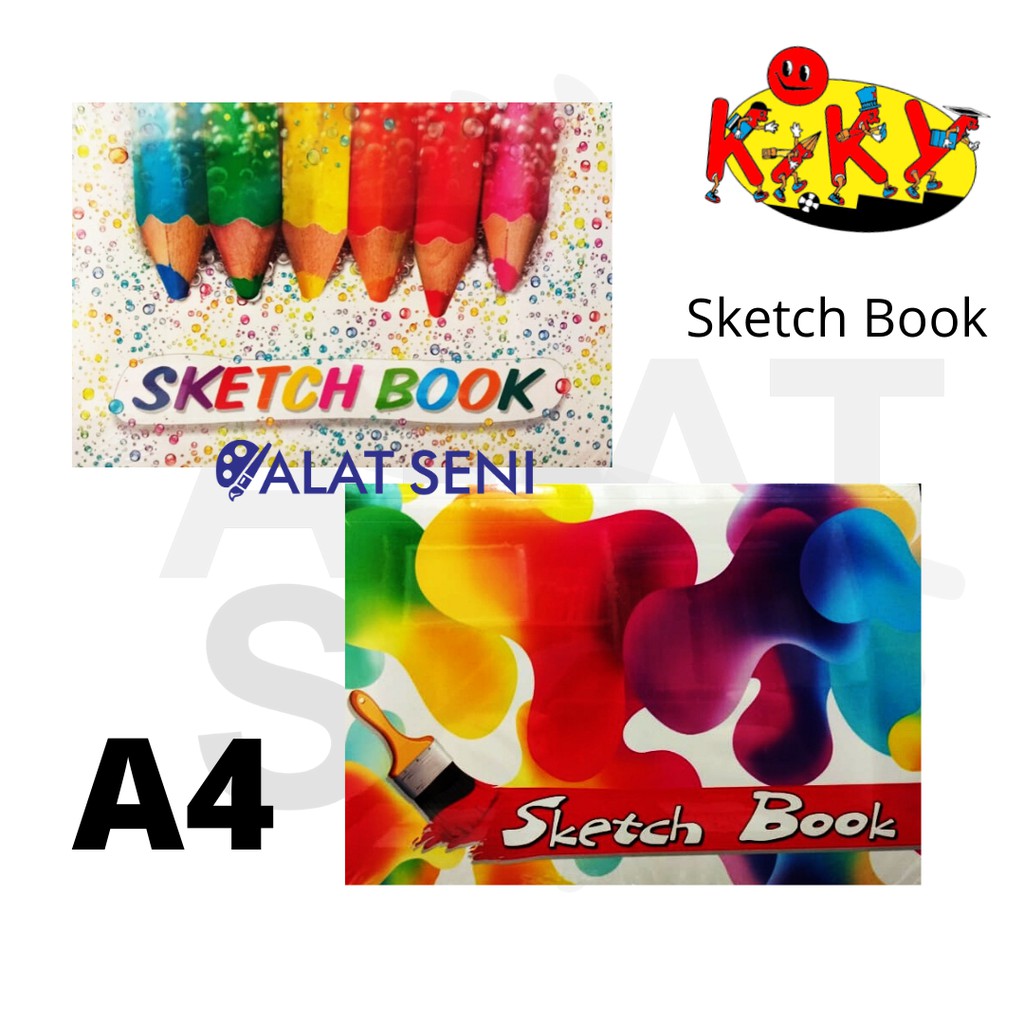  KIKY  SKETCHBOOK A4  BUKU  GAMBAR  SKETSA UKURAN A4  Kiky  