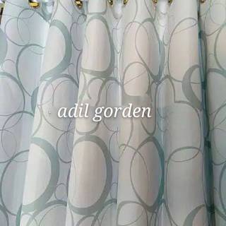  Gorden  balckout lingkaran abu gorden  pintu  jendela 12 