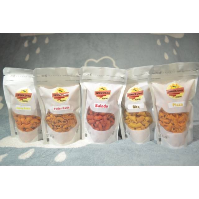 

Paket Snack Makaroni Bantet 5 Rasa Cemilan Gurih