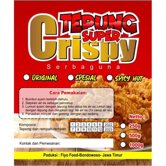 

Tepung super crispy by Fiyo Food