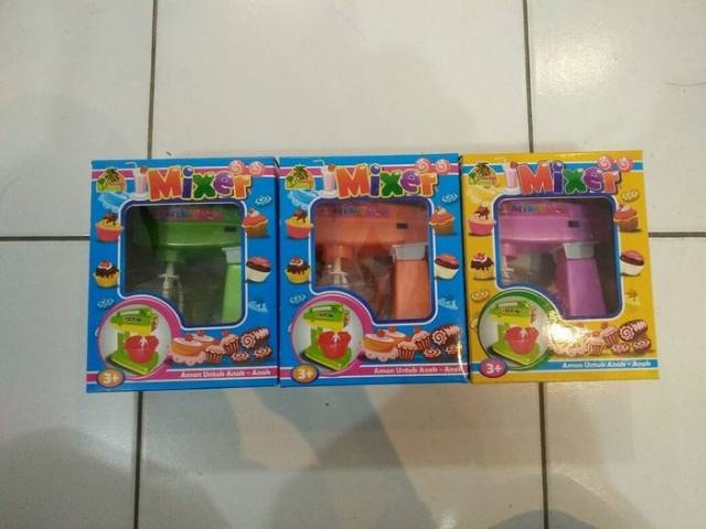 Mainan Mixer Baterai Anak Edukasi Mixeran Batre Masak Masakan Edukatif