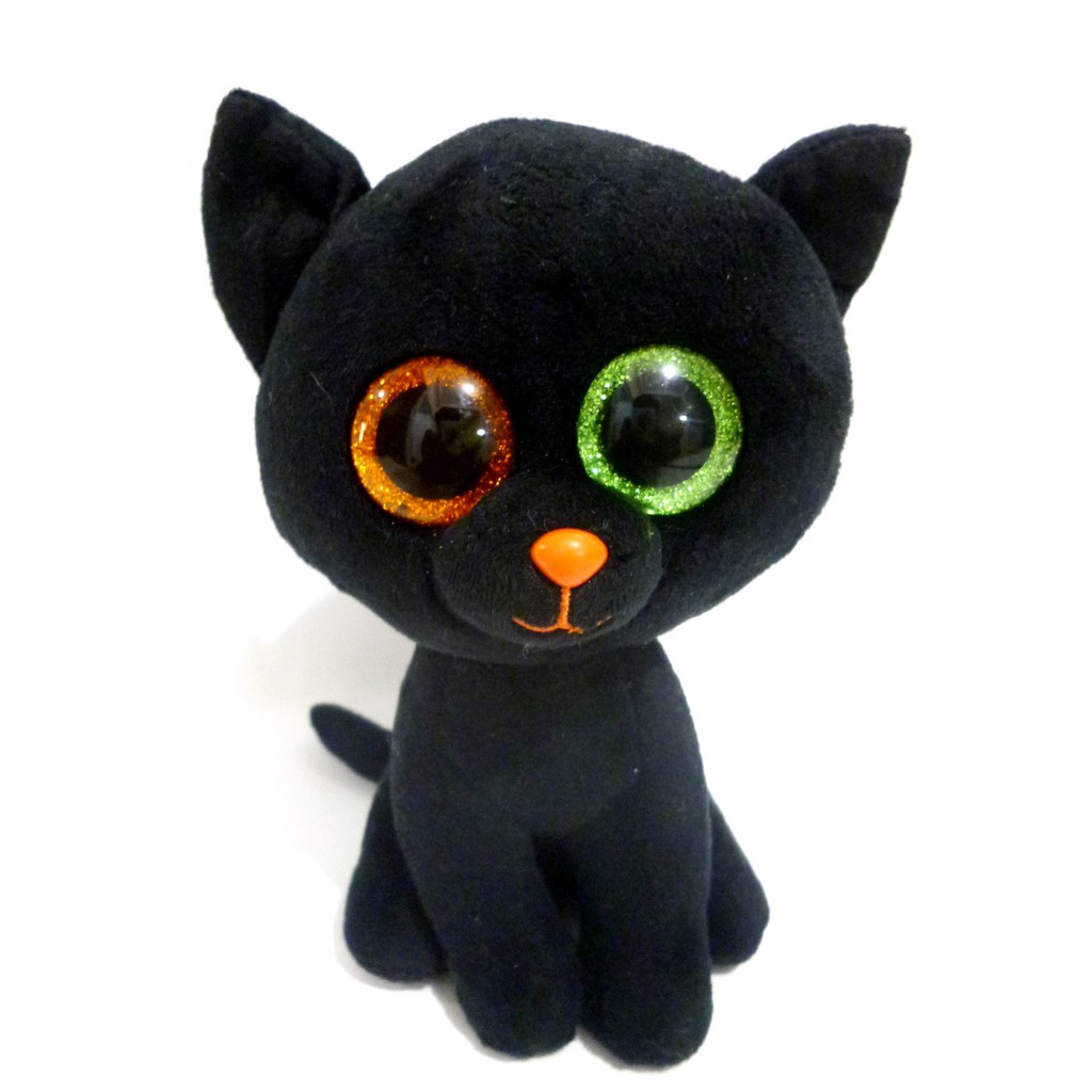 Boneka Black Cat Shadow TY Original TY Beanie Boos Boneka Kucing