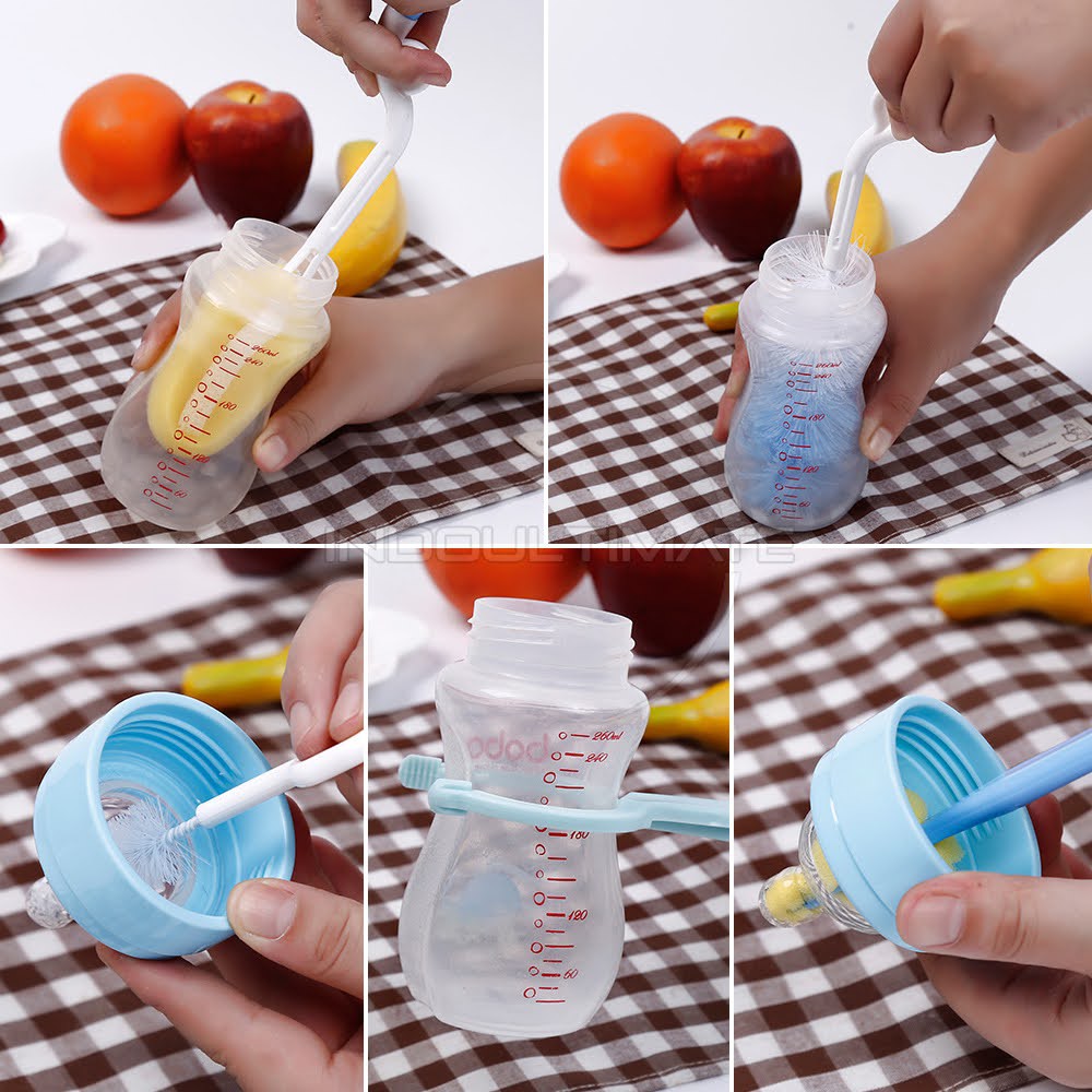 7in1 MOONSHIP Sikat Botol Bayi BR-07 Baby Bottle Brush Sikat Botol Bayi Sikat