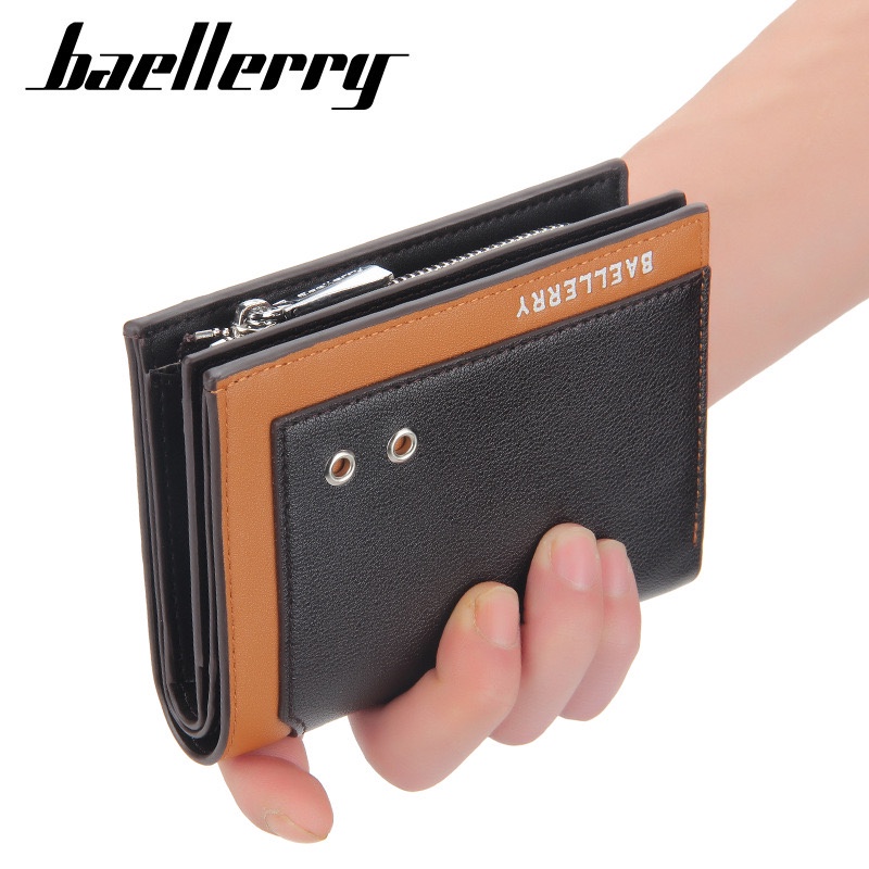 ORIGINAL BAELLERRY DOMPET UANG LIPAT ZIPPER TEBAL PREMIUM C2352