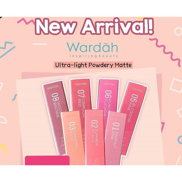 WARDAH COLORFIT ULTRALIGHT MATTE LIPSTICK 3.6GR