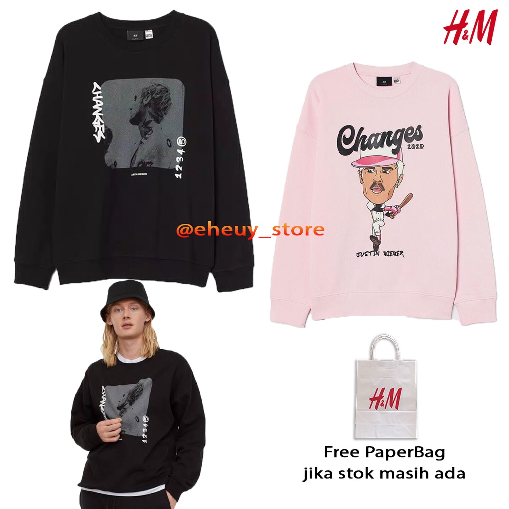 Crewneck H&amp;M Justin Bieber Sweater Justin bieber hnm