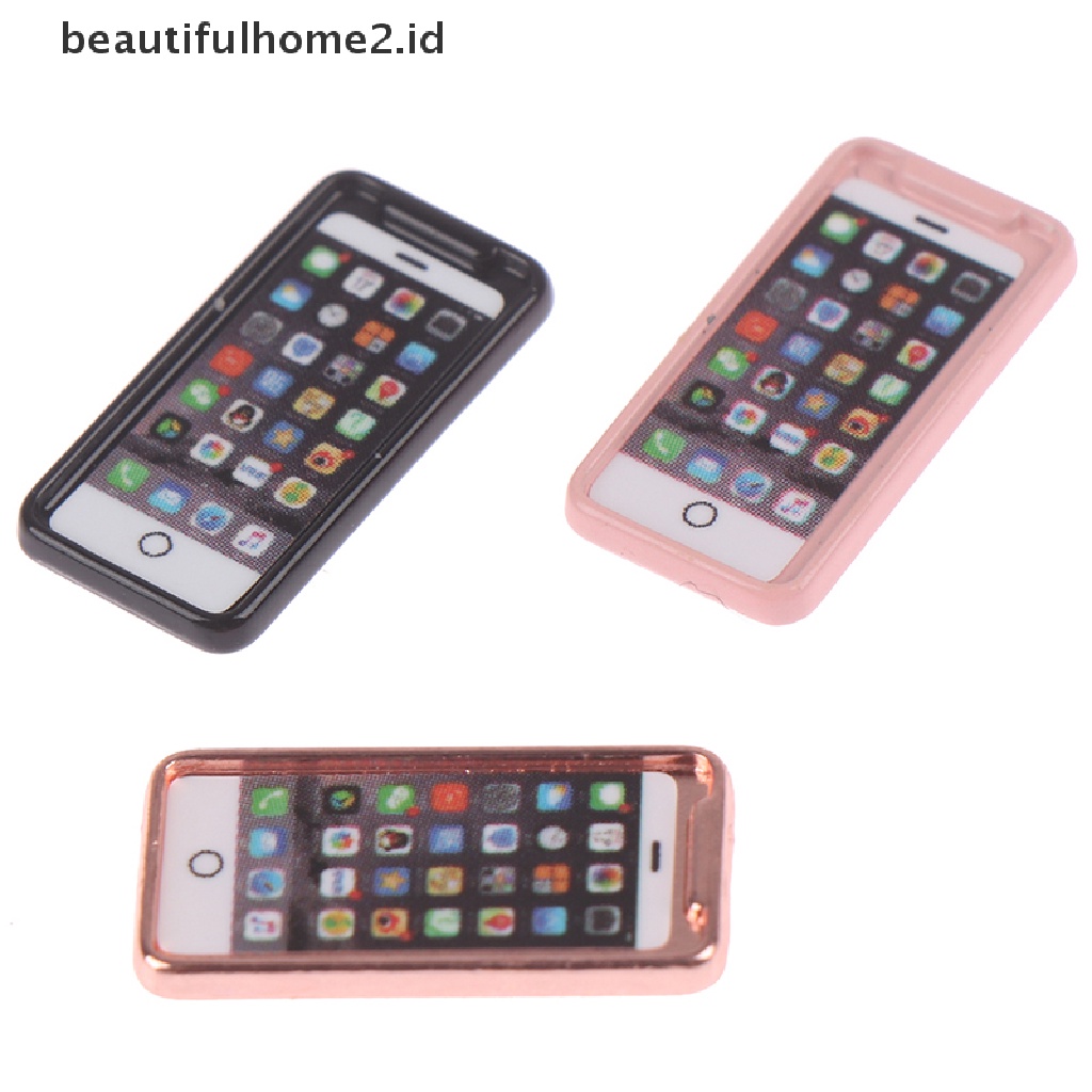 (Beautifulhome2.Id) 1pc Mainan Miniatur Handphone Skala 1: 12 Untuk Aksesoris Dapur / Ruang Tamu Rumah Boneka