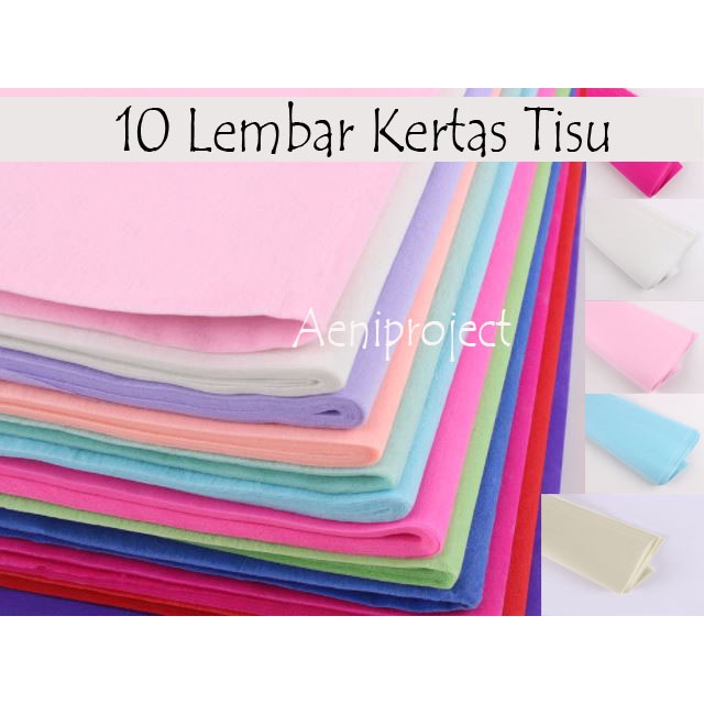 

10 Lembar kertas tisu paper flower bahan buket bahan wrapping bahan florist tissue paper