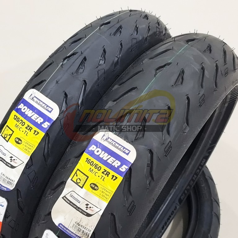 Ban Michelin Power 5 120/70 - 17 &amp; 160/60 - 17 Ninja ZX25R CBR 250 R25