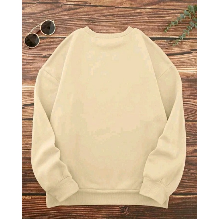 Sweater Wanita Oversize | TOMOROW WILL BE BETTER CREWNECK SWEATER | Sweatshirt Pakaian Wanita Korean Style Lucu Kekinian