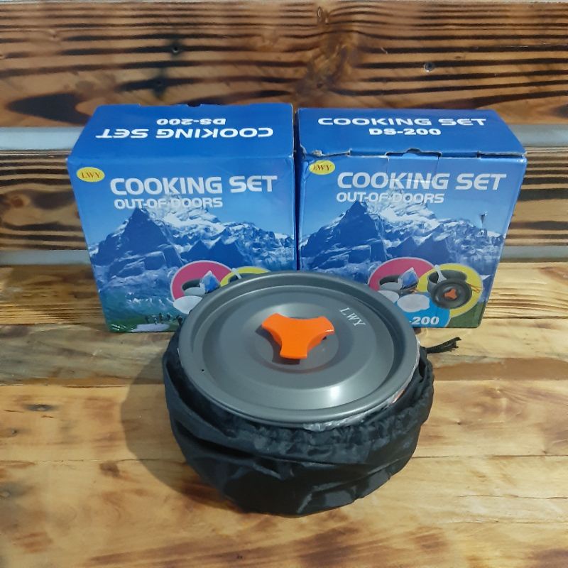 Cooking Set Ds-200 LWY | Nesting Camping | Alat Masak Camping